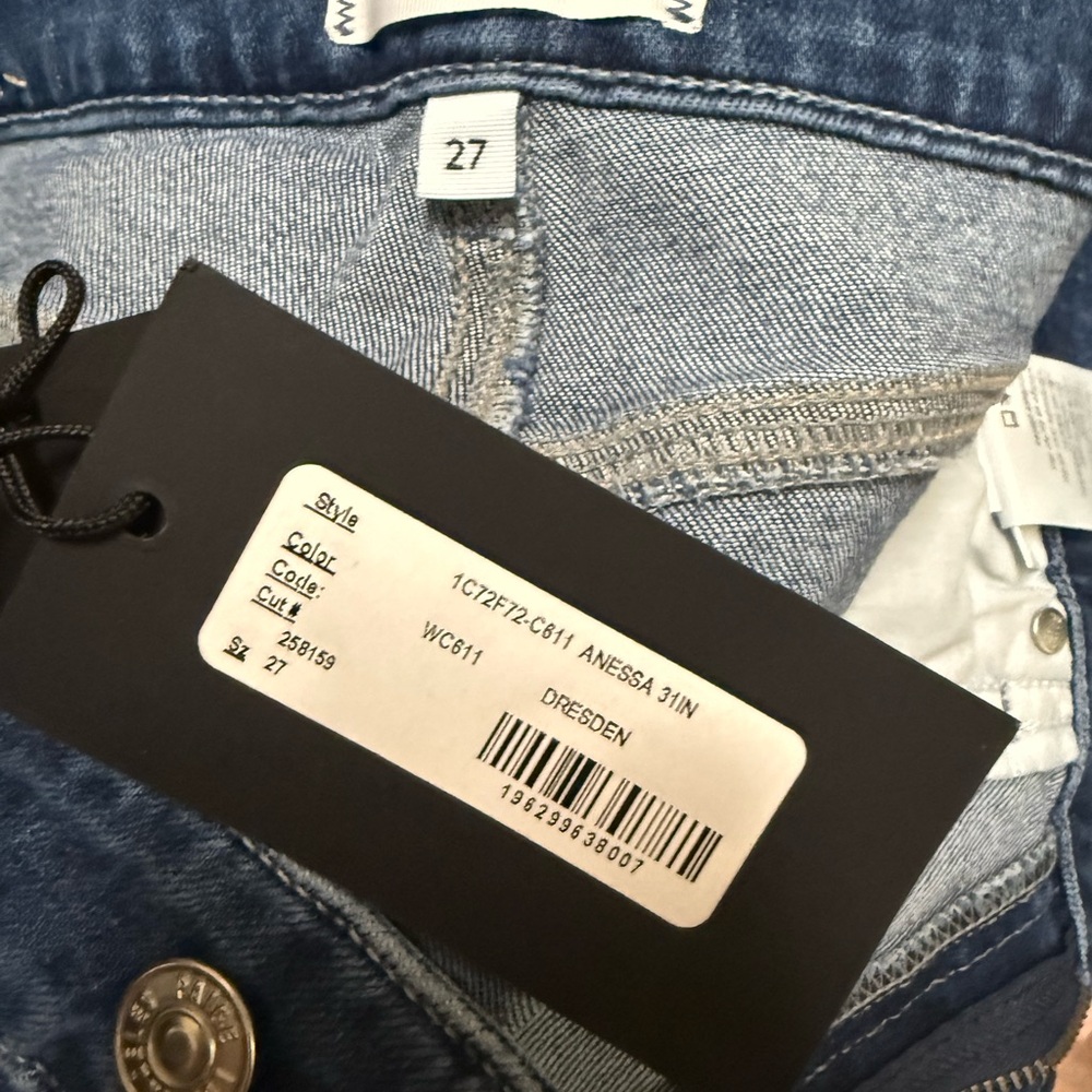 PAIGE Blue Wide-Leg Jeans - Picture 8 of 8